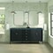 James Martin Vanities 72'' Double Vanity, Carbon Oak w/ 3 CM Parisien Bleu Quartz Top 485-V72-CBO-3PBL - alternate 2